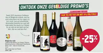 Delhaize Belgische Wijn aanbieding
