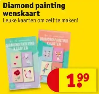 Diamond painting wenskaart