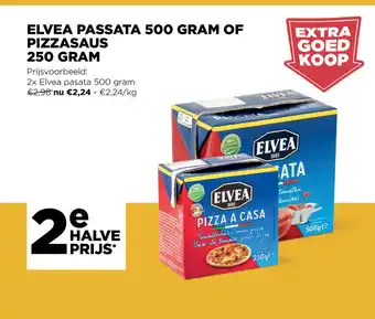 Jumbo Elvea passata 500 gram of pizzasaus 250 gram aanbieding