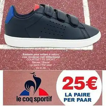 Cora Baskets pour enfant à velcro voor kinderen met klittenband aanbieding