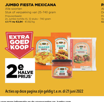 Jumbo Fiesta mexicana alle soorten 25-740 gram aanbieding