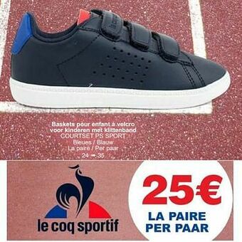 Baskets pour enfant à velcro voor kinderen met klittenband