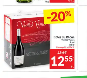 Intermarché Cotes du Rhone 3 L aanbieding