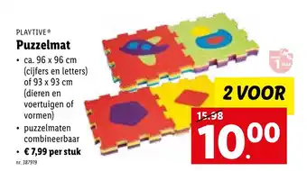 Lidl Playtive Puzzelmat aanbieding
