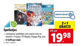Lidl Spelletjes aanbieding