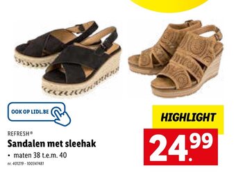 Refresh Sandalen met sleehak