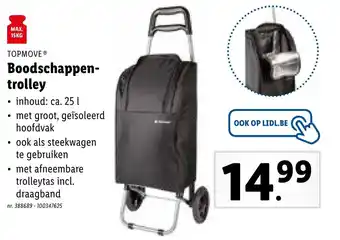 Lidl Topmove Boodschappen trolley aanbieding