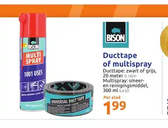 Ducttape of multispray 300 ml per stuk
