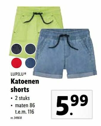 Katoenen shorts