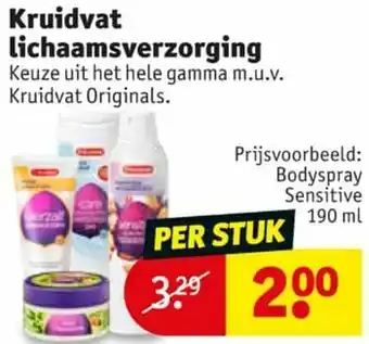 Kruidvat Kruidvat bodyspray sensitive aanbieding