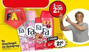 Kruidvat Fa douchegel cherry kiss aanbieding