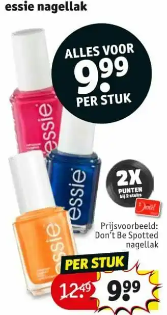Kruidvat Essie nagellak don`t be spotted nagellak aanbieding