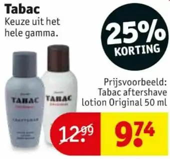 Kruidvat Tabac tabac aftershave lotion original aanbieding