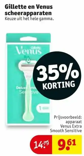 Kruidvat Gillette venus extra smooth sensitive aanbieding