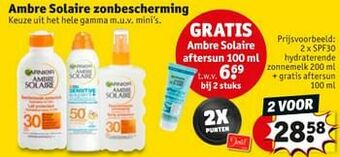 Kruidvat Spf30 hydraterende zonnemelk + gratis aftersun aanbieding