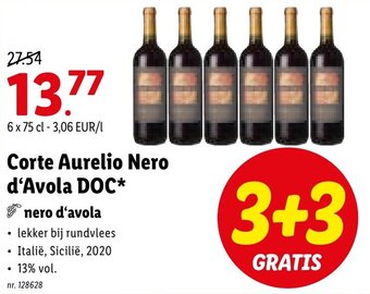 Lidl Corte Aurelio Nero d'Avola DOC* aanbieding