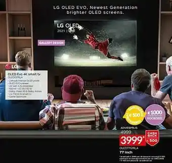 Selexion Lg oled evo 4k smart tv oled77g1rla aanbieding