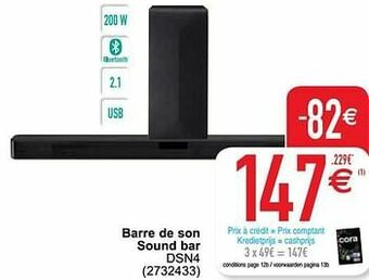 Cora Lg barre de son sound bar dsn4 aanbieding