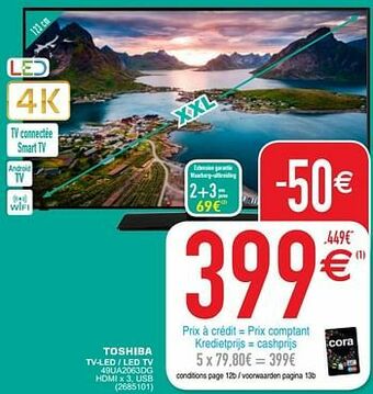 Toshiba tv-led - led tv 49ua2063dg