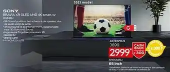 Selexion Sony bravia xr oled uhd 4k smart tv xra90j aanbieding