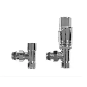 Sawiday Best Design Class universele radiator aansluitset haaks chroom TWEEDEKANS aanbieding