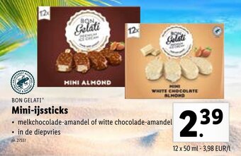 Lidl Bon Gelati Mini-ijssticks aanbieding