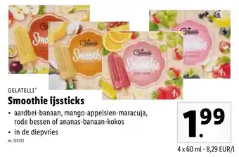 Lidl Gelatelli Smoothie ijssticks aanbieding