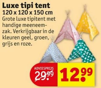 Luxe tipi tent