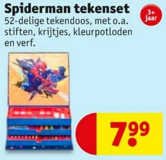 Kruidvat Spiderman tekenset aanbieding