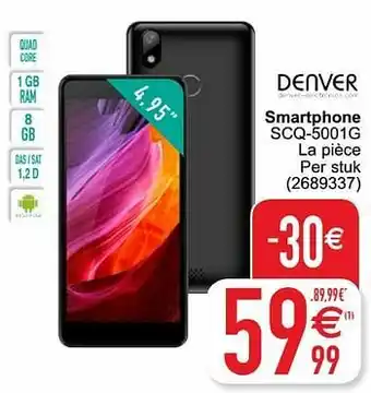 Cora Denver electronics smartphone scq-5001g aanbieding