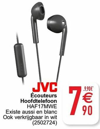 Cora Jvc écouteurs hoofdtelefoon haf17mwe aanbieding