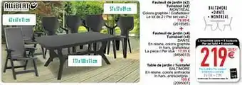 Cora L`ensemble table + 6 fauteuils per set tafel + 6 stoelen aanbieding