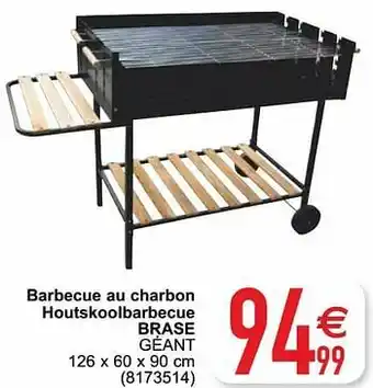 Barbecue au charbon houtskoolbarbecue brase géant