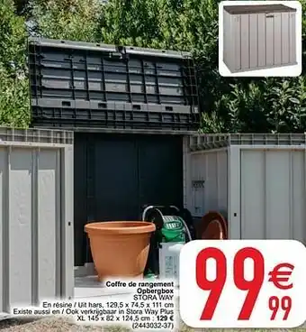 Cora Coffre de rangement opbergbox stora way aanbieding