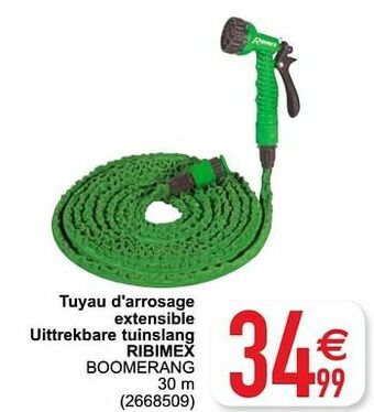 Tuyau d`arrosage extensible uittrekbare tuinslang ribimex boomerang