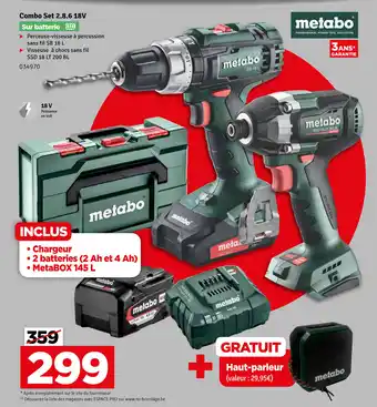 Metabo Combo set 2.8.6 18V