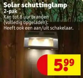 Kruidvat Solar schuttinglamp aanbieding