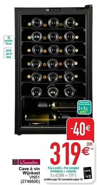 La sommeliere cave à vin wijnkast vn51