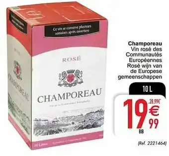 Cora Champoreau vin rosé des communautés européennes rosé wijn van de europese gemeenschappen aanbieding