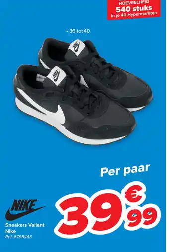 Carrefour Sneakers valiant nike aanbieding
