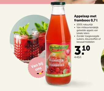AVEVE Appelsap met framboos 0,7 L aanbieding