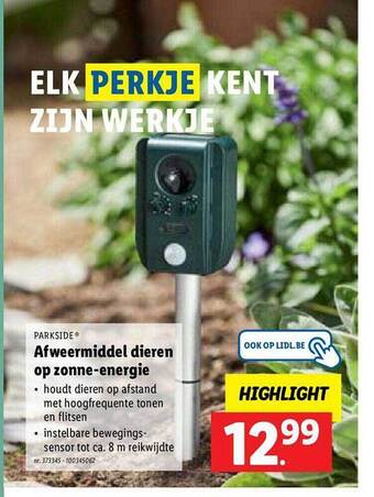 Afweermiddel Dieren Op Zonne Energie