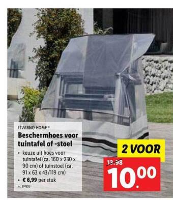Lidl Beschermhoes Voor Tuintafel Of Stoel aanbieding