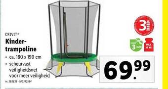 Lidl Kinder Trampoline aanbieding