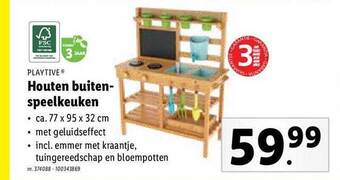 Lidl Houten Buiten Speelkeuken aanbieding