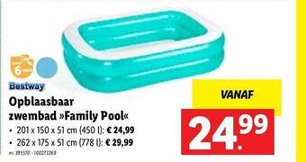 Lidl Opblaasbaar Zwembad Family Pool aanbieding