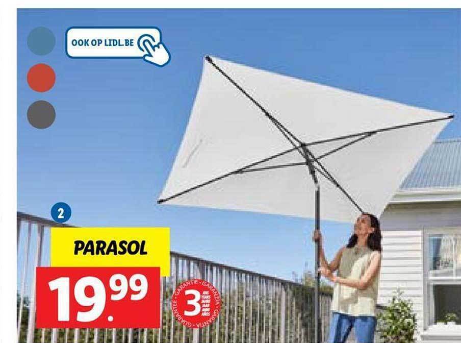 Parasol promotie bij Lidl