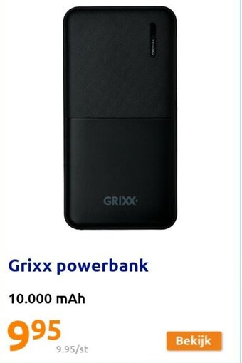 Action Grixx powerbank aanbieding