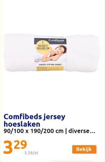 Action Comfibeds jersey hoeslaken aanbieding