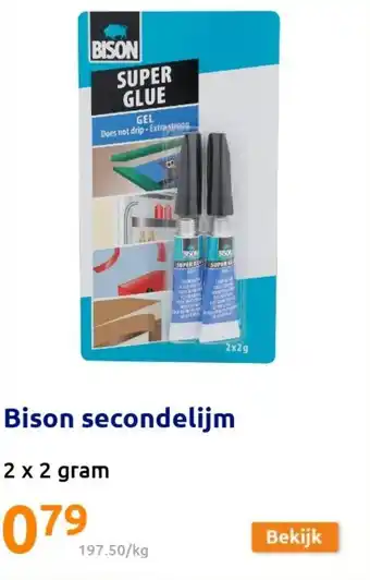 Action Bison secondelijm 2 x 2g aanbieding